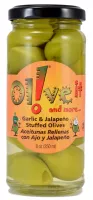 Jalapeño And Garlic Stuffed Olives